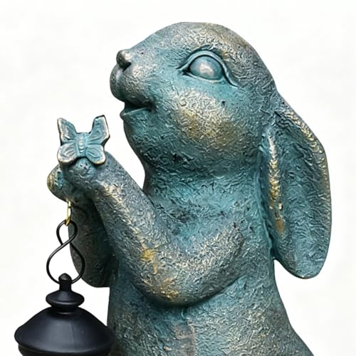 Décoration de jardin en forme de lapin solaire extérieur pour Noël et patio - 6