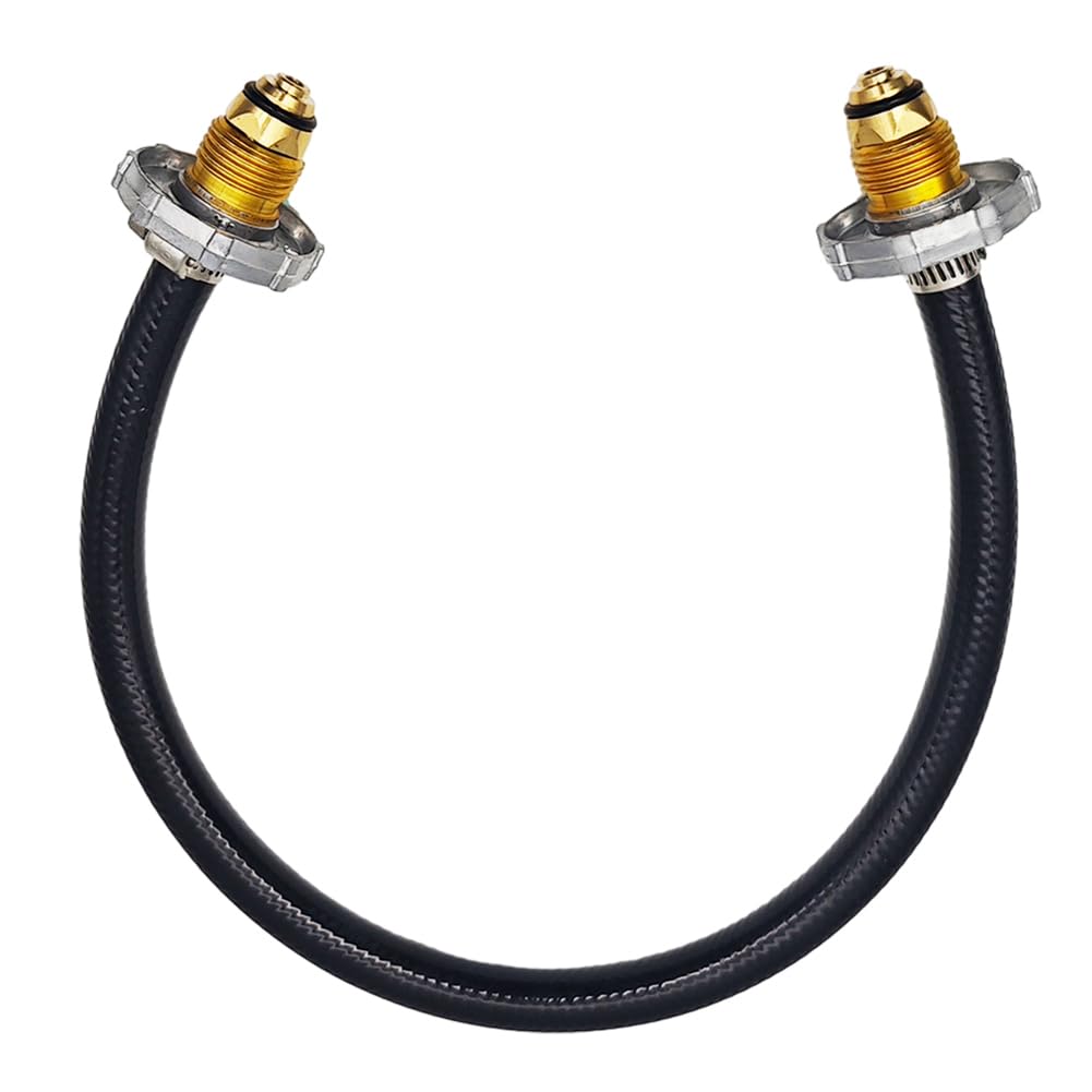 BIOSAFilling Connecting Tube Convenient Inflation Bridge Propane Cylinder 60cm Mutual Cylinder Bridge Hose Direct Connection Canister Gas Inflation Adapter