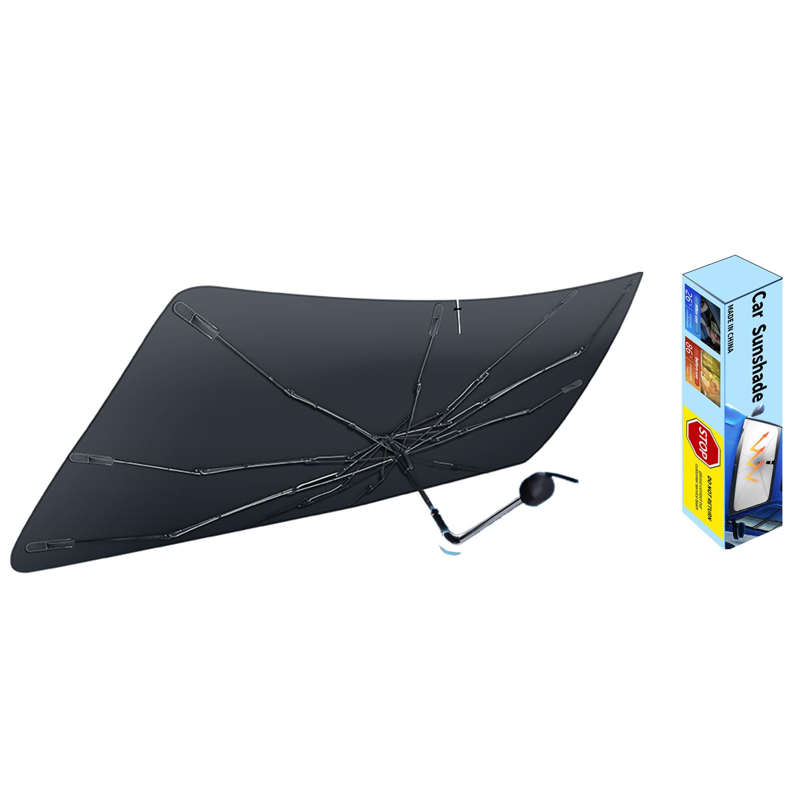 Custom-Fit for Infiniti Windshield Sun Shade Umbrella,Protect Car from Sun Rays,Foldable Car Umbrella Sunshade Cover with 360° Bendable Handle,