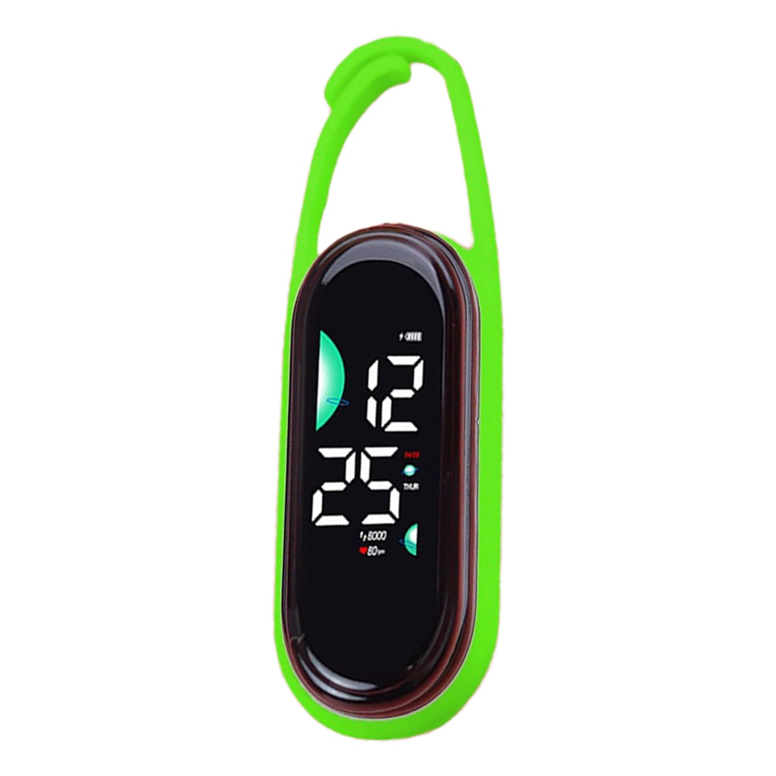 NEWFT Led Electronic Hanging Watch Keychain Pocket Watch Keyring Hangings Watches Night Light Touch Screens Digital Watches Keychain Pocket