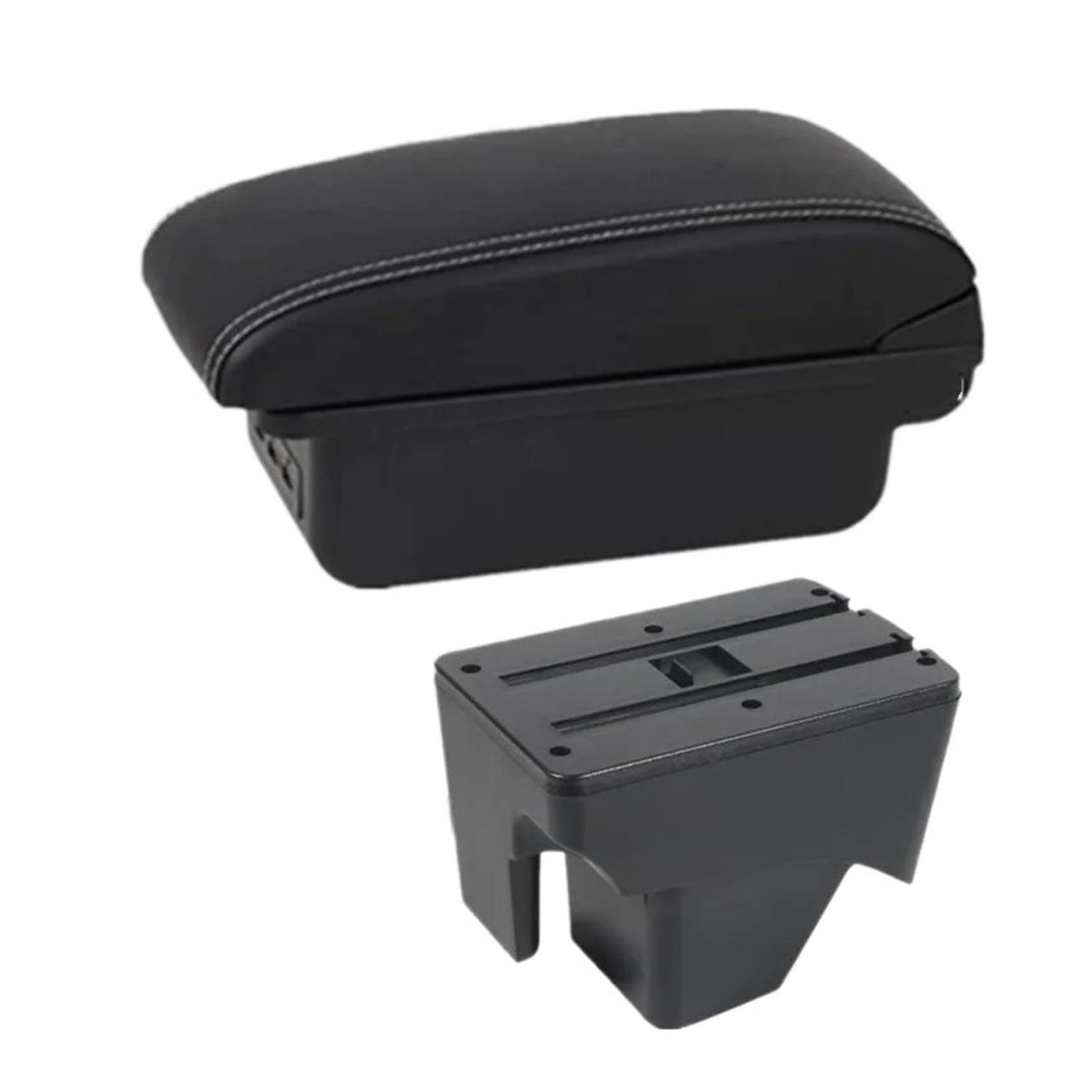 Ggwqoops Car Armrests For VW For TERA 2025 Central Storage Box Interior Retrofit Car Accessories Armrest Box(B3 white line 3USB)