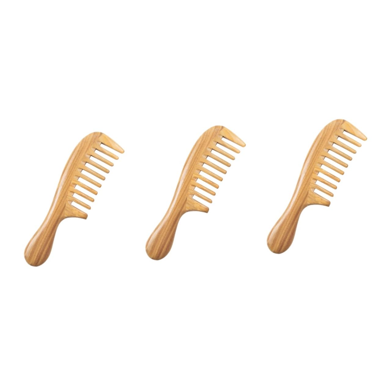 DFrywdgSEY Sandalwood Wooden Comb 2 pcs mens comb wooden comb for men teasing combs(Chocolatex3pcs,20x5.3cmx3pcs)