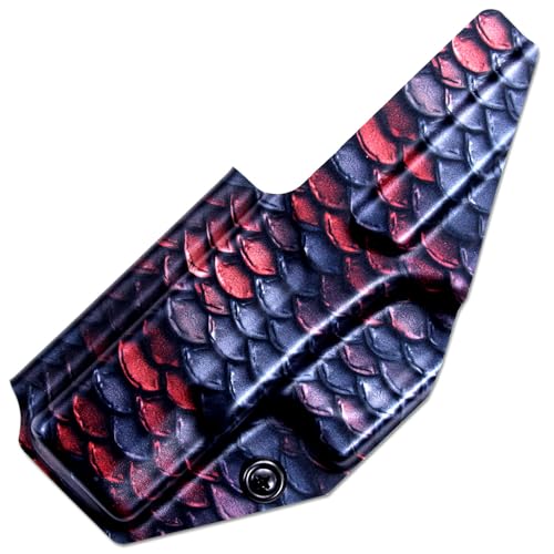 Image of KYDEX Thermoform Sheet - (P1 Texture) - (Infused Print) - (8in x 12in) - (Dragon Scales #1) - (1 Sheet) - (for Holster Making & Hobby) - (USA Made)