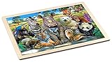 Philos 9000 - Holz-Rahmenpuzzle Exotic - Wildlife 48 Teile