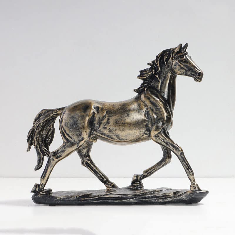 Statue décorative cheval de succès pour ornement de salon moderne