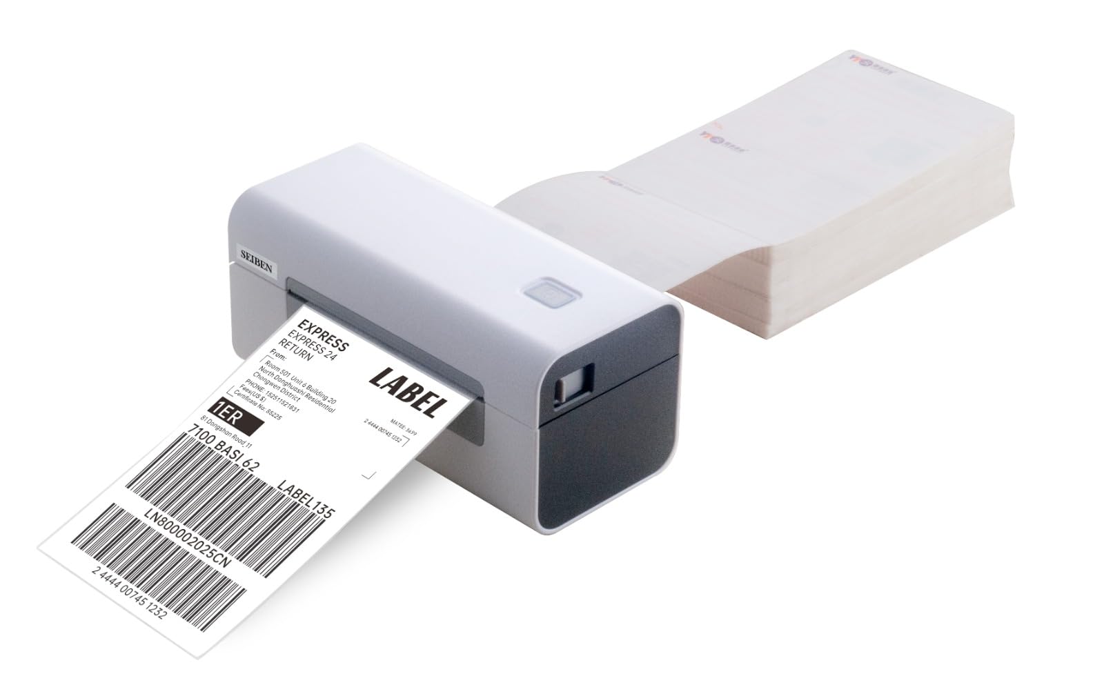 Sponsored Ad - SEIBEN XP D465B USB Direct 4×6" Shipping Label Printer |Adjustable Label Size| 203DPI Resolution 152mm/s Printing Speed Compatible with Windows,Mac,Linux Chrome OS (1Year Warranty) White