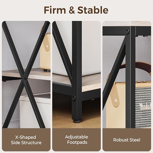 Yaheetech TV Stand for TVs up to 65 Inch, TV Unit with Open Storage Shelves, TV Cabinet for Living Room, Bedroom, Length 140 cm - Image 9