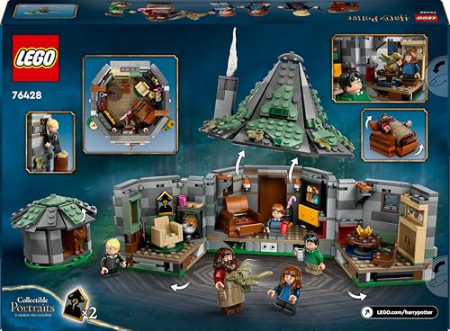 LEGO Harry Potter La Cabane de Hagrid : Une Visite Inattendue, Maison en Briques pour Enfants, 7 Personnages, Jouet de Construction, Aventures Magiques, pour Filles, Garçons et Fans Dès 8 Ans 76428