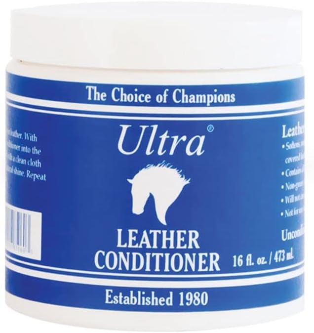Ultra Leather Conditioner | Essential for Horse Gear Care | Non-Greasy Formula | Ideal for New Leather | Restores Old Leather | Won't Stain Clothing