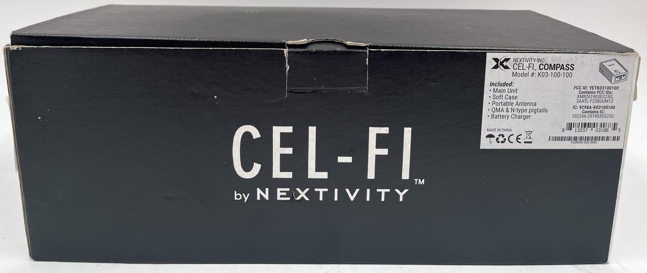 Nextivity Cel-Fi Compass Site Survey & Installation Tool | 3G/4G LTE Service Scanner for Optimizing Cel-Fi Quatra Signal Booster Smart Cellular Coverage