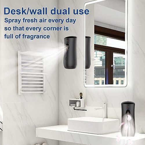 DZUEKOMI Automatic Air Freshener Spray Dispenser (2-Pack), Free Standing or Wall Mounted Adjustable Aromatherapy Machines for Home, Indoor, Bathrooms, Offices, Hotels and Commercial Places (B-01) - Image 5
