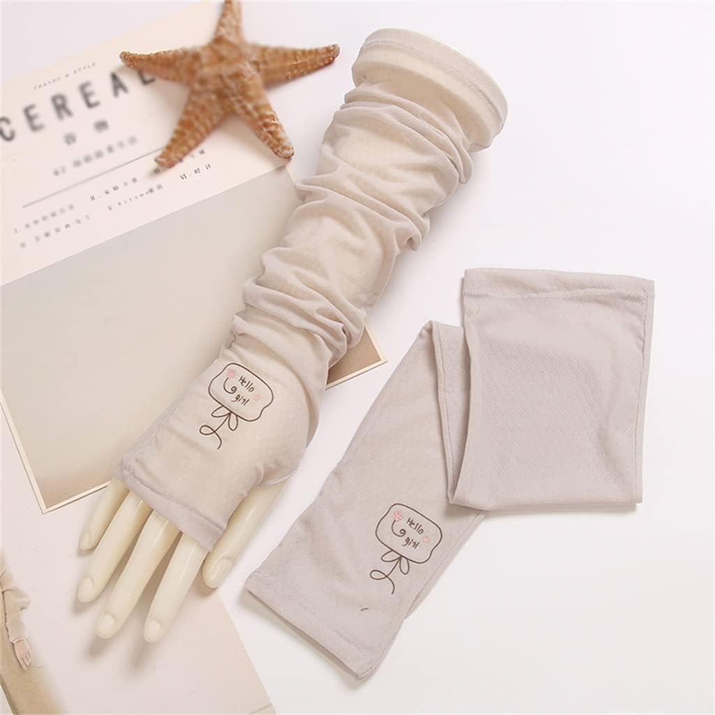 HBJWOV Ice Silk Sleeves Women's Thin Gloves Driving Sleeves Arm Hand Sleeve Sleeve Sleeve Ice Sleeve(D)