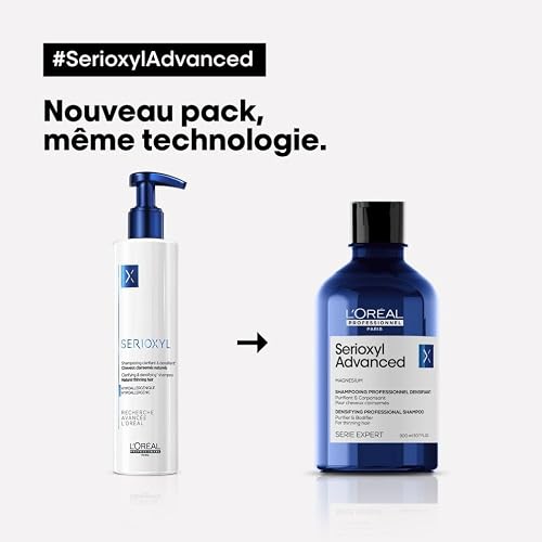 L'Oréal Professionnel Strengthening Hair Shampoo for Thinning Hair, Serioxyl Advanced Purifier & Bodifier Shampoo 300ml - 6