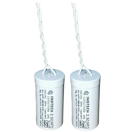 Ceiling Fan Capacitor Cell 2.5 mfd 440vac, isi mark Capacitor (2pcs set | match mfd & buy)