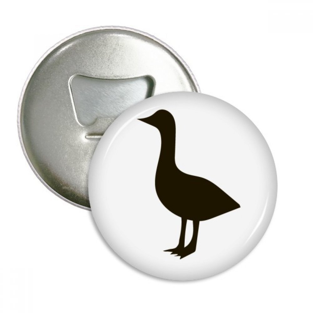 Aimants oie mignon décapsuleur rond noir en lot de 3 pièces