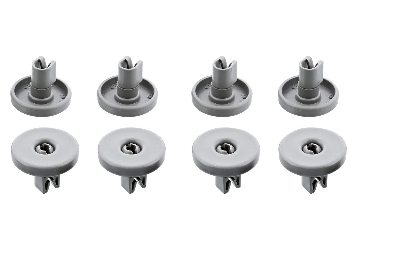WANGCL Pack Of 8pcs Zanusi Dishwasher Grey Upper Basket Wheels