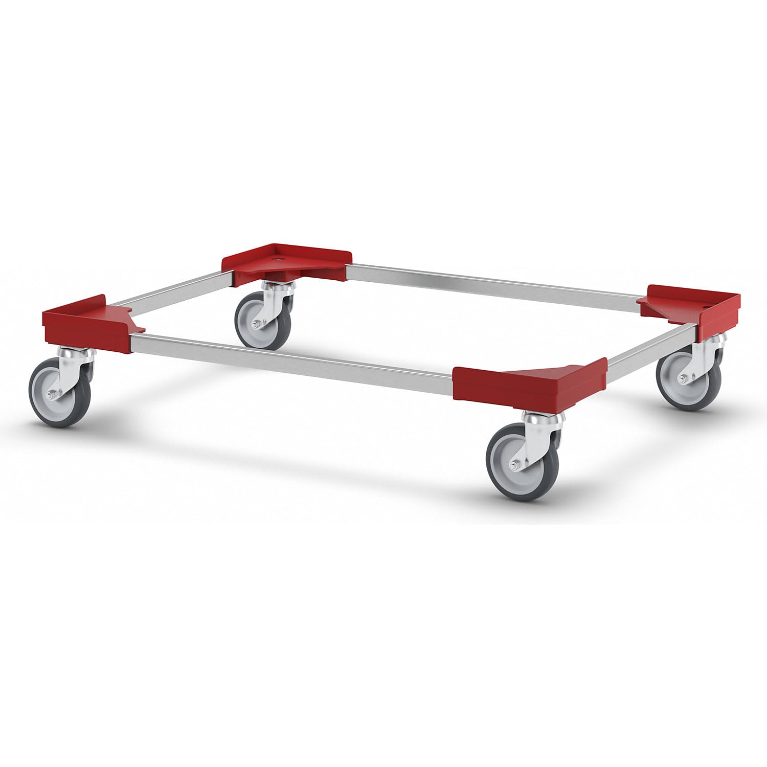 FRANKEL kaiserkraft | Plateau roulant professionnel hybride | pour dimensions Europe 800 x 600 mm | rouge