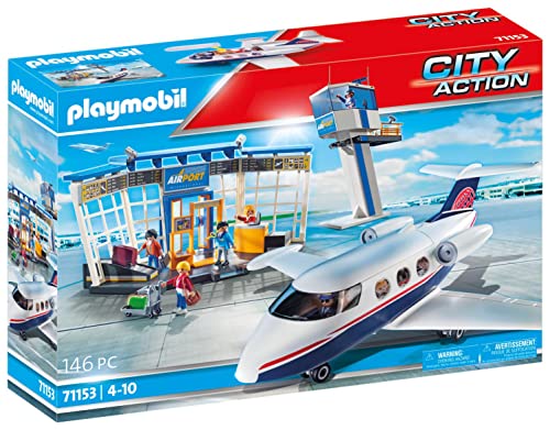 Playmobil City Action - Aeropuerto con Avión, a Partir de 4 años (71153)