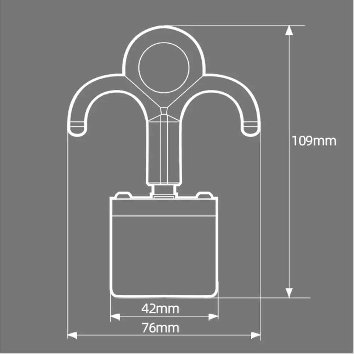 iDili 50KG Permanent Magnetic Portable Round Mini Suspension Magnet Hook Magnetic Anti-Slip Lifting Tool