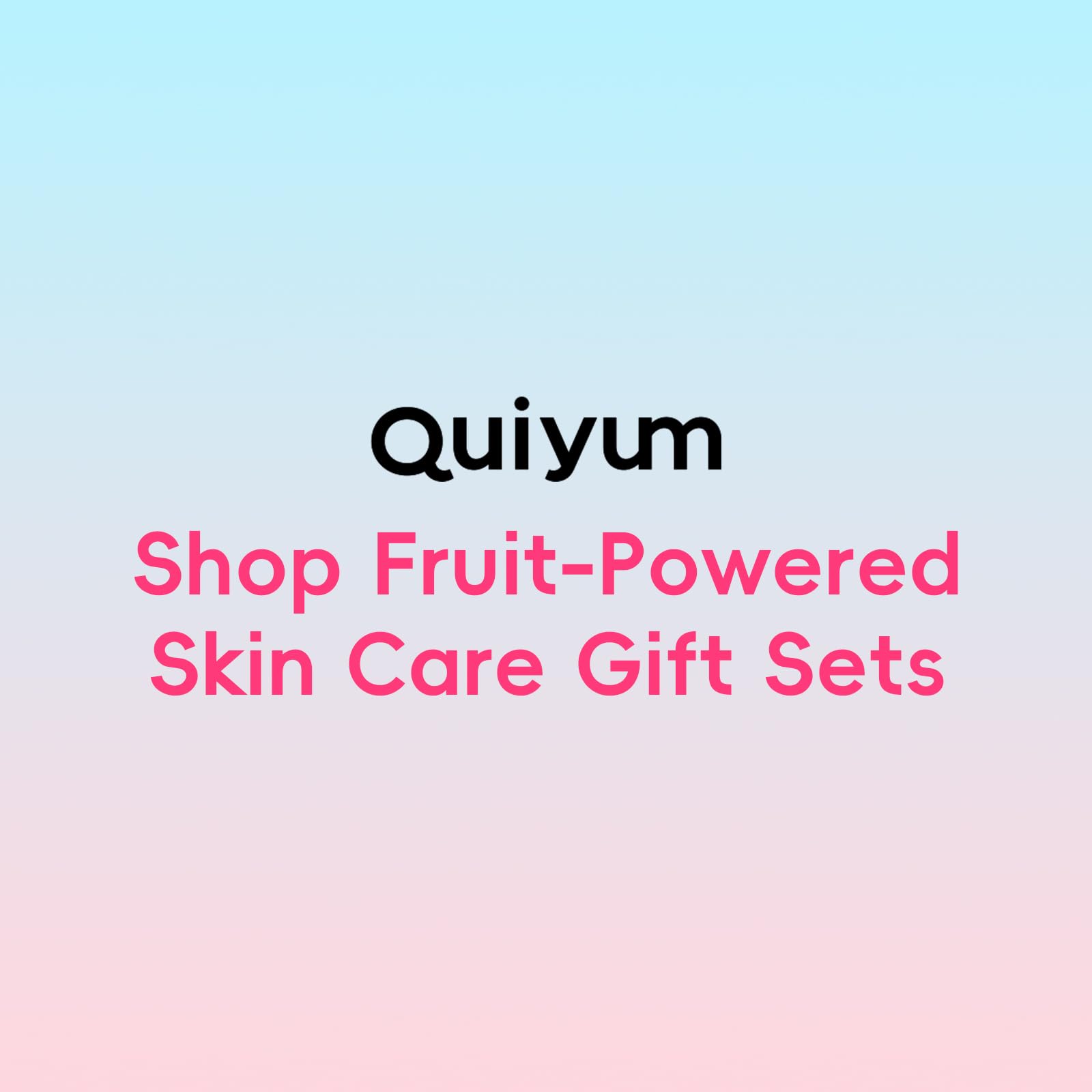 QUIYUM Fruit Skincare Gift Set - 10-in-1 Glow Routine + Cute Accessories, Hydrate, Glow, Strengthen Skin Barrier, All Skin Types, Ideal Gift for Teens Girls Women