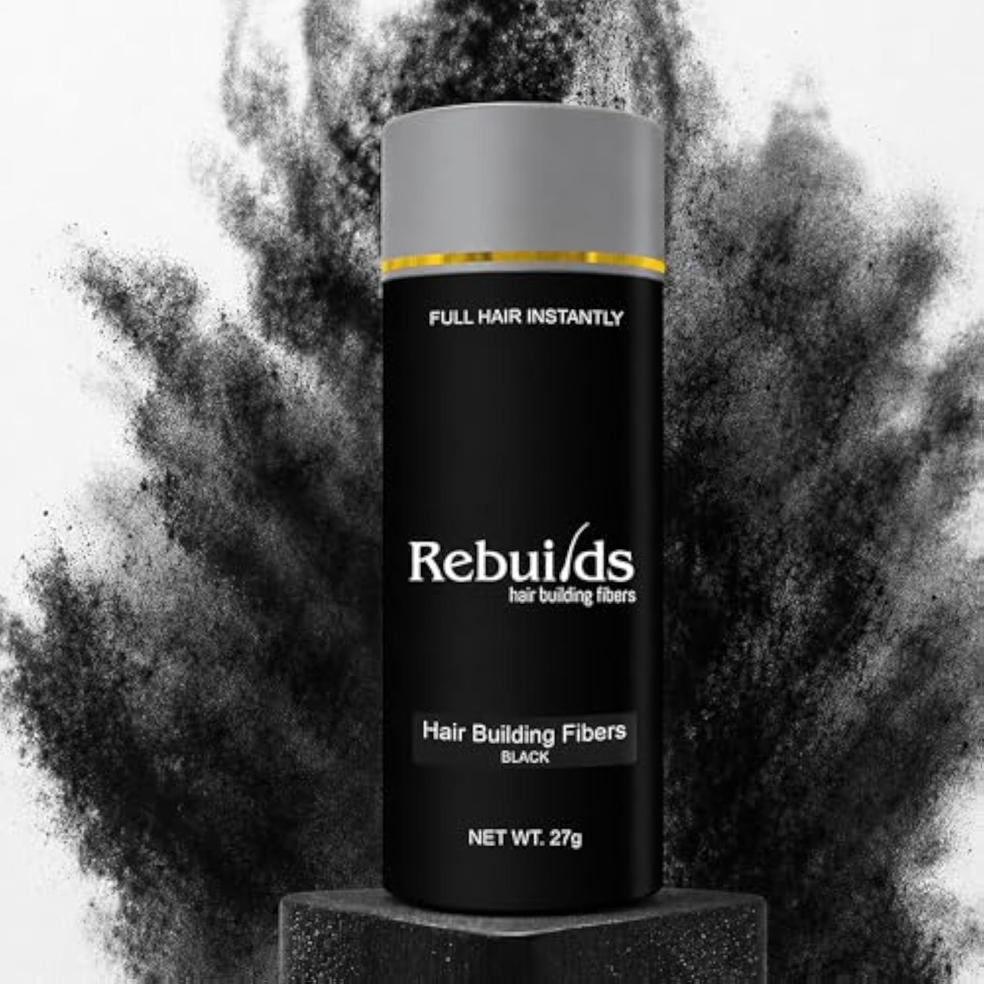 Hair Fibers, Black, 27g
