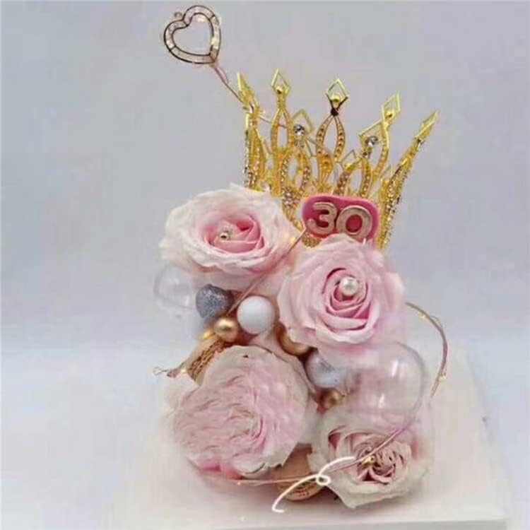 Rhinestone Crown Cake Topper Birthday Party Wedding Decor Supply For Women Lady Girl Bridal Wedding Theme Baby Shower Decorations Birthday Party
