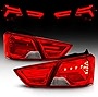 AmeriLite 2014-2020 For Impala Sedan LED Tube Replacement Taillight Ruby Red Rear Lamp Set - Driver and Passenger Side