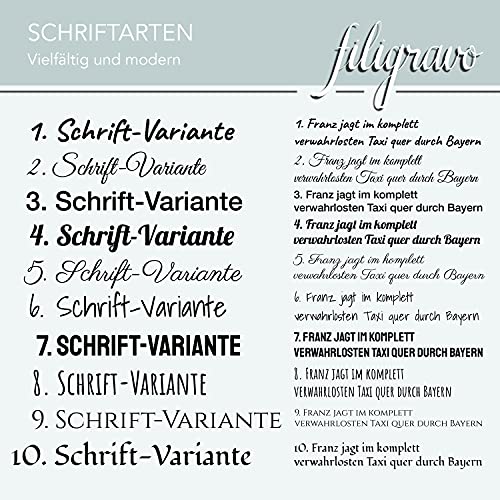 2 Stk Klingelschild selbstklebend - MADE IN GERMANY - Namensschild mit Gravur - Schild für Haustür und Briefkasten - Briefkastenschild wetterfest, Kunststoff – Bild 3