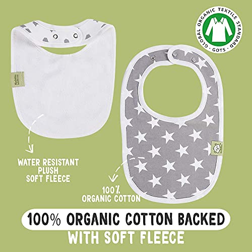 Keababies 8-Pack Organic Baby Bibs For Girls & Boys And 5-Pack Organic Burp Cloths For Baby Boys And Girls - Teething Baby Bibs For Boy, Girl - Ultra Absorbent Burping Cloth - Newborn Bibs For Baby #TOP3