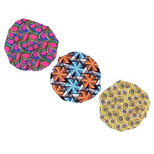 Bonnet de nuit satiné taille unique élastique à impression wax