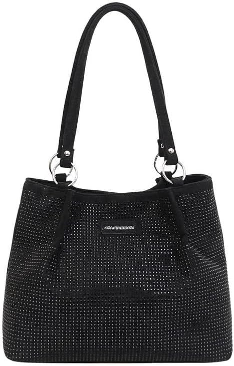 Luxury Shining Diamond Rhinestone Top handle Tote Bag for Women Stylish Hobo Shoulder bag Deerskin Velvet Handbag for Ladies