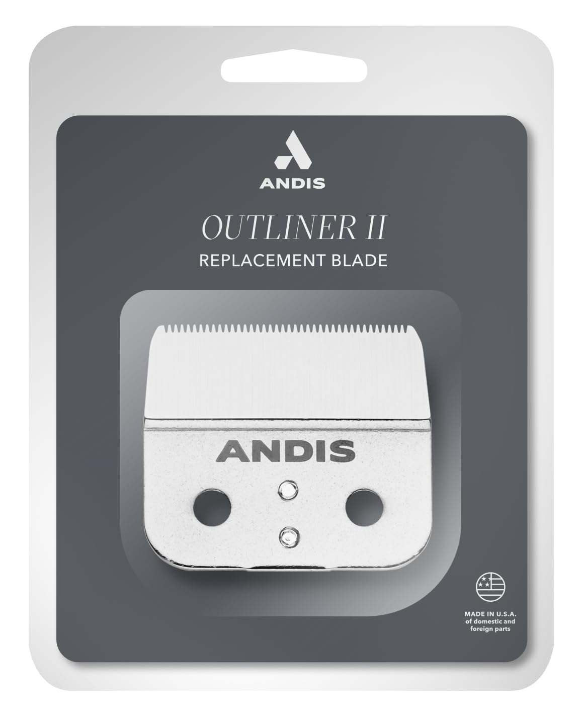 Andis 04604 Outliner II Replacement Blade – Carbon Steel Trimmer Blade, Deep Tooth, Close-Cutting Precision, Professional Detail Performance