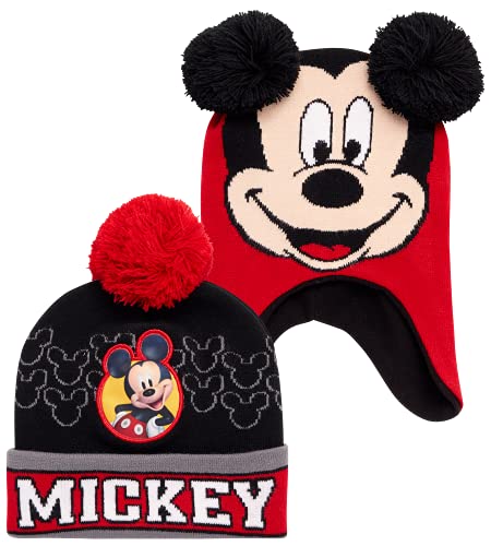 Disney Mickey Mouse 2-Piece Beanie Hat Set, Boys...