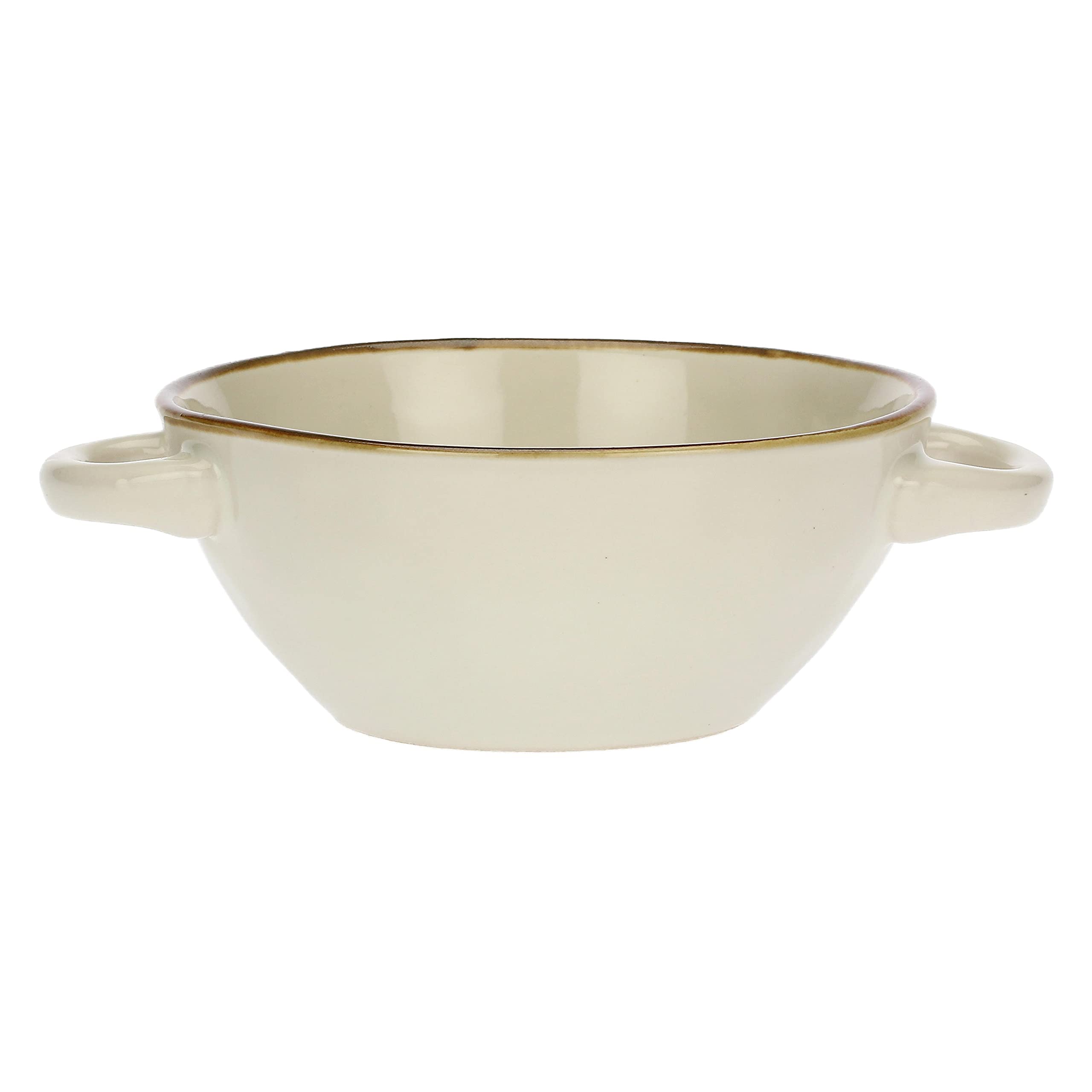 Rose & Tulipani - Soup Bowl with Handles Concerto Ivory