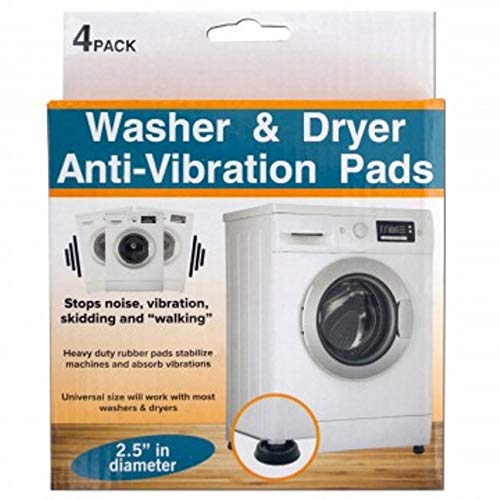 4pc Heavy Duty Clothes Washer & Dryer Anti-Vibration and Anti-Walk Pads (1 Set (4 Pads))