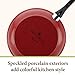Paula Deen Riverbend Nonstick Cookware Pots and Pans Set, 12 Piece, Red Speckle