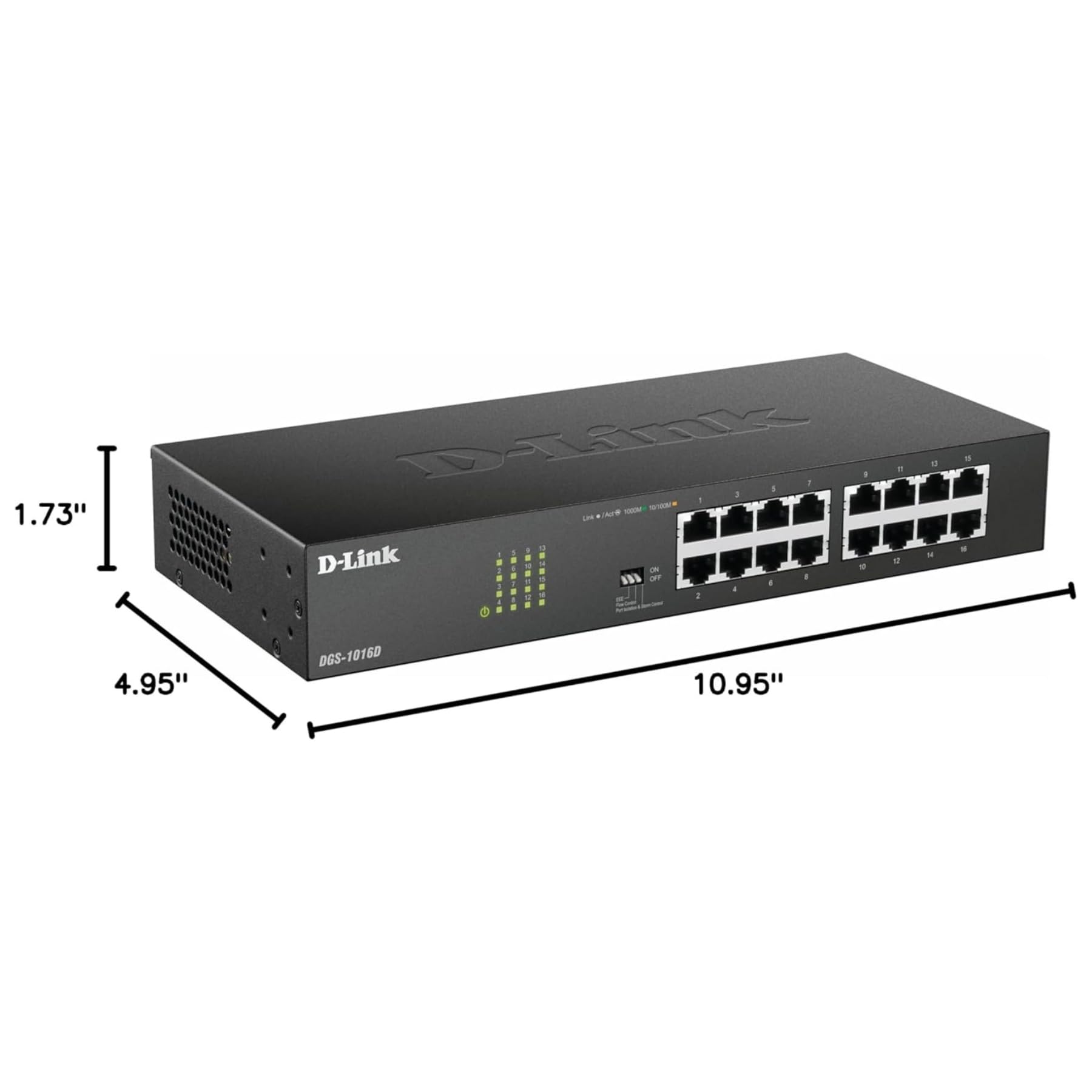 Amazon.com: D-Link 16-Port Unmanaged Ethernet Switch, Fanless