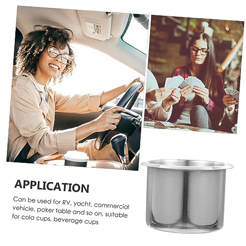 Portavasos de acero inoxidable portátil para auto miniatura 6