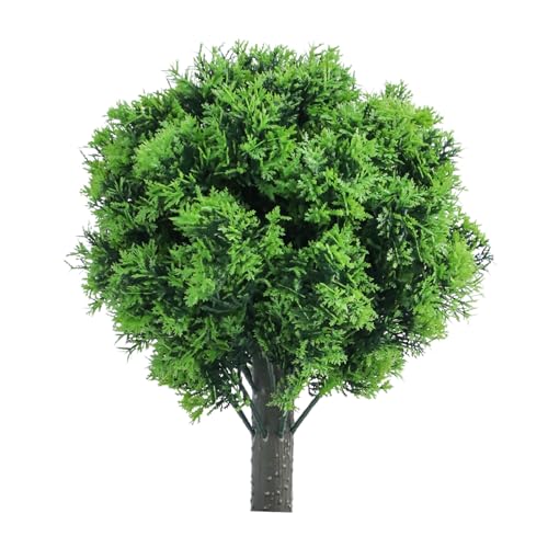 Árbol topiario de cedro artificial de hoja perenne arbusto ciprés falso con púas 7