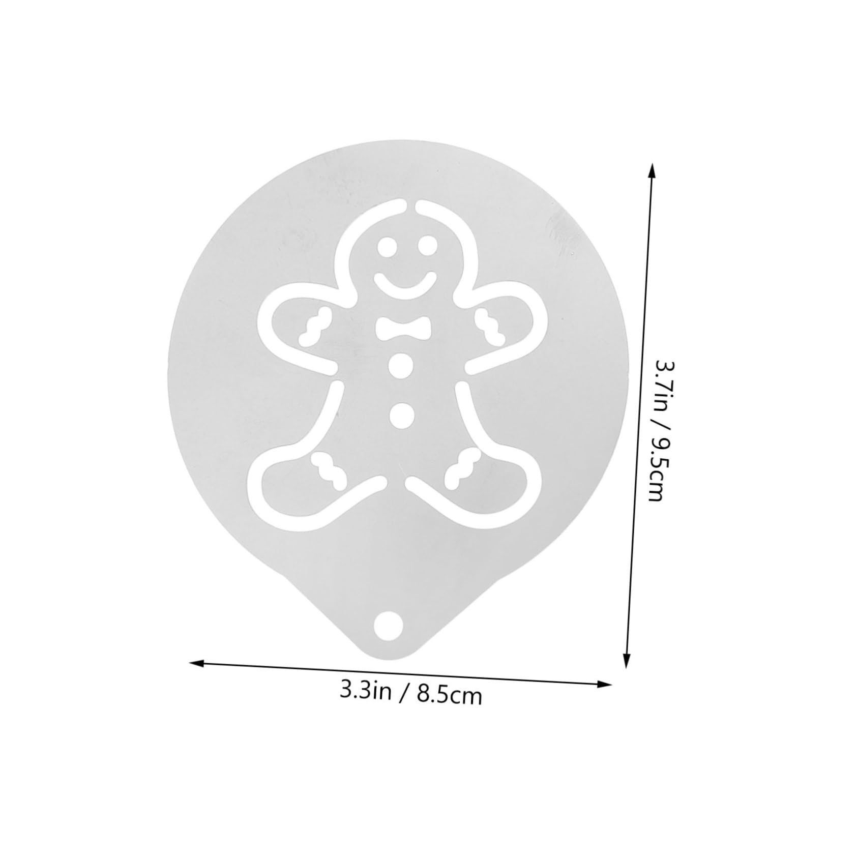 Mikinona Professional Stainless Printing 6 Pack Baking Stencils Space-Saving Easy to Clean