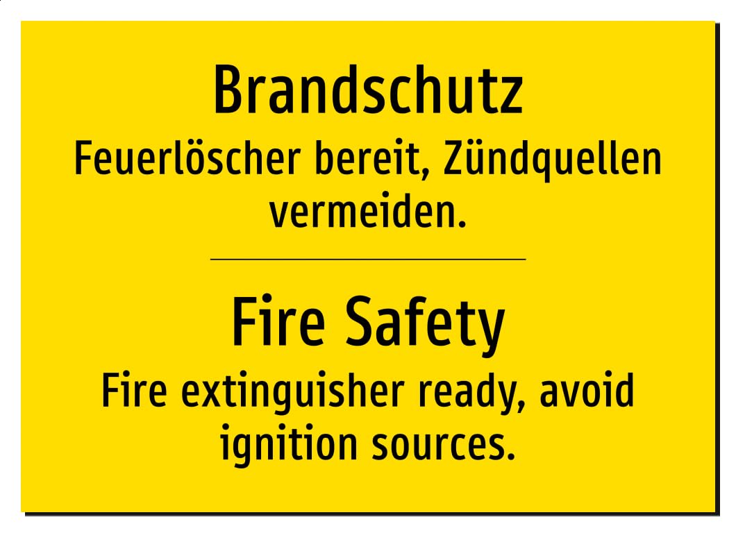 60995-DEEN-T-07 | Brandschutz Schild Deutsch Englisch – Fire Safety