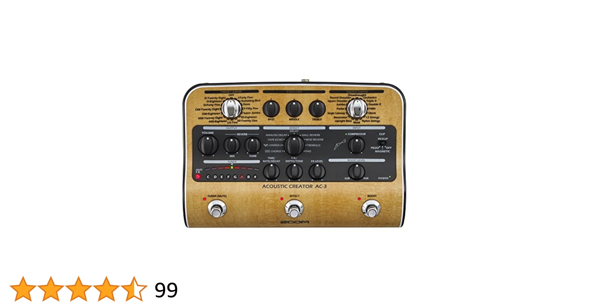 Zoom AC-3 Acoustic Creator : Amazon.ca: Musical Instruments