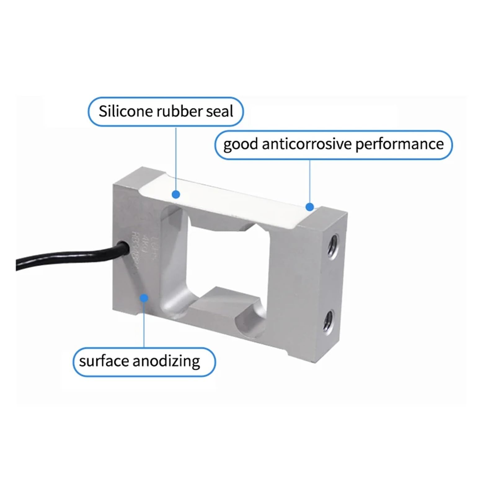 Sensore di forza dell'estensimetro delle cellule di carico L6H5 4/5/8/10/15/20/30KG per apparecchiature di pesatura elettroniche/accessori industriali Dati affidabili, argento-4kg