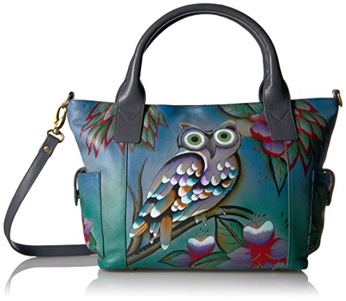 Image of Anna by Anuschka Women's Genuine Leather Large Tote Bag - Zip-Top Organizer with Outside Side Pockets