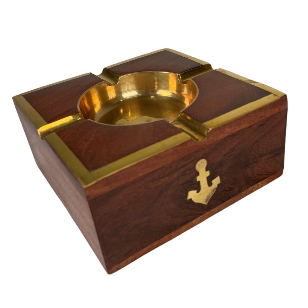 Amazon.co.jp: collectiblesBuy アンカー木製アンティーク灰皿 航海