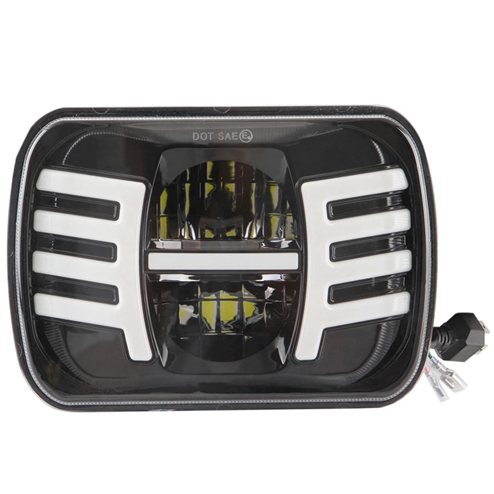 Carriere 5X7 Inch Led Headlight 7X6 Led Sealed Beam Light Lamp with High Low Beam for YJ XJ