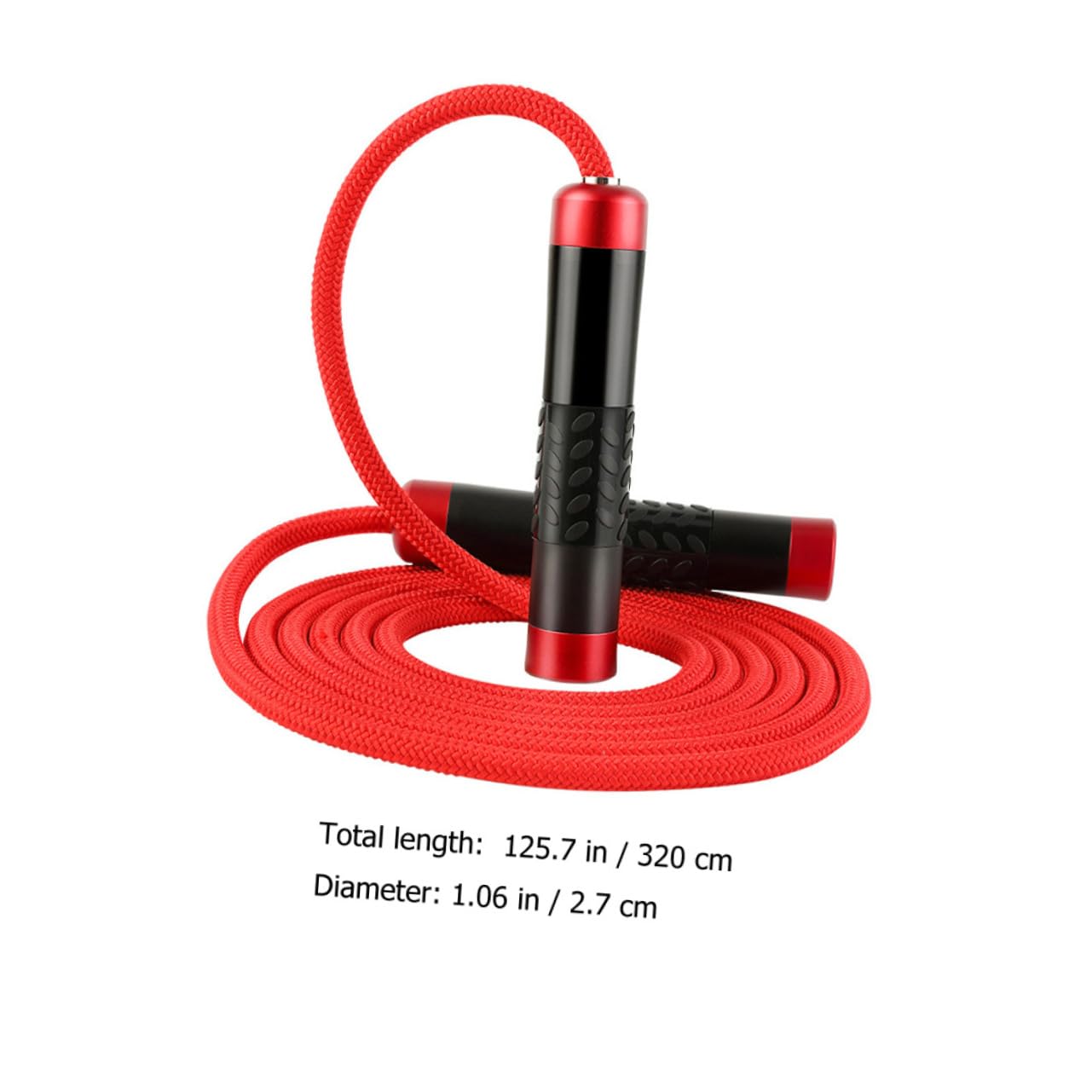 Corda da Saltare Professionale Regolabile per Esercizio, Rosso | Festa Estiva, Rotazione Rapida con Meccanismo a Cuscinetti, Pvc Lega di Alluminio Silicone
