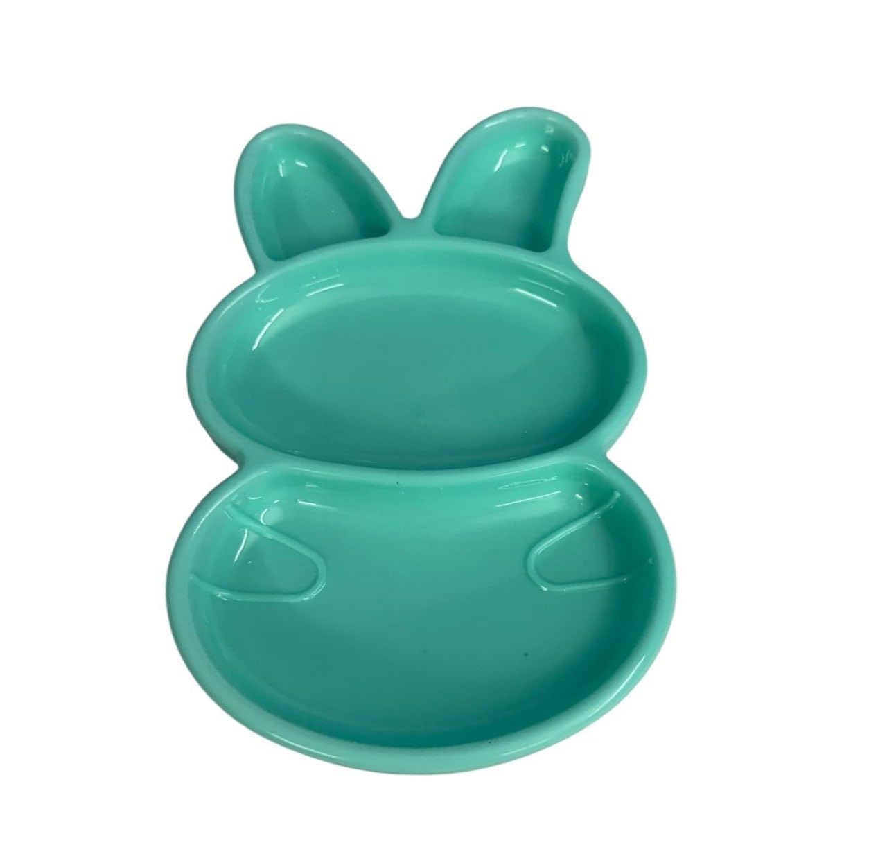 Set of 6 Rabbit Shaped Toddler Plates | Unbreakable BPA-Free Plastic Plates for Kids in Bright Multicolor | Lightweight, Child-Friendly Snack & Dinnerware Set-image-41