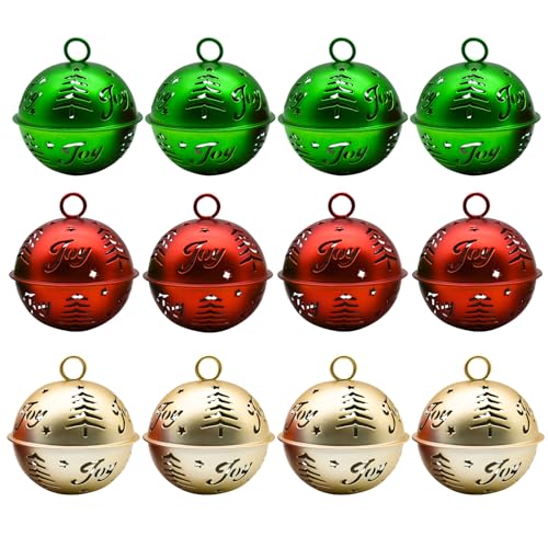 40 10mm 3/8 inch Steel Craft Jingle Bells With Loop Use as Dangle Charms (Silver)