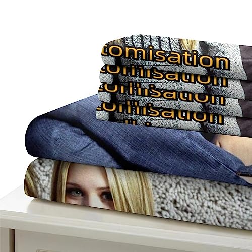 Ensemble de lit customisé 3 pièces le cadeau de couple idéal avec impression photo 3D - 6